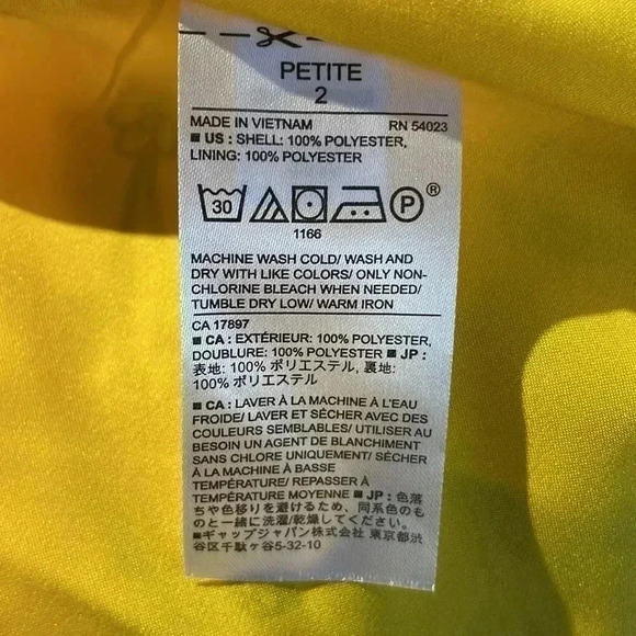 Banana Republic yellow floral wrap midi dress sz 2  Pet - Picture 5 of 6